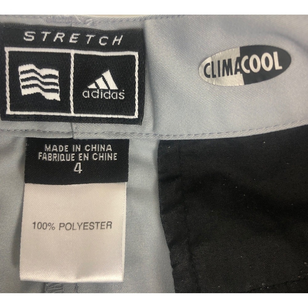 Adidas Women's Gray ClimaCool Stretch Golf Shorts Size 4‎ Polyester AE7002 - Picture 3 of 9